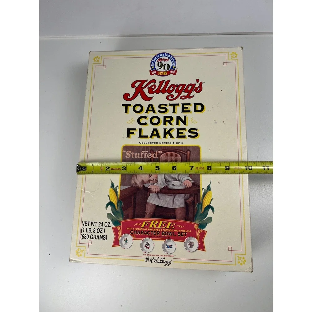 Kelloggs Toasted Corn Flakes Cereal‎ Box 90 Years Collector Series 1 of 2 Empty
